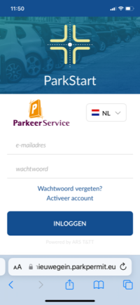 afbeelding snelkoppeling ParkStart maken